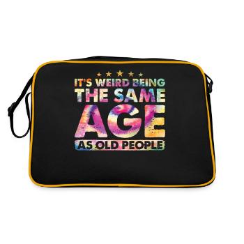 Birthday Alter It's Weird Being The Same Age - Retro Bag - black/gold - Back