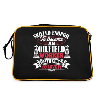 Oilfield Worker Become An Oilfield Worker - Retro Bag - black/gold - Back