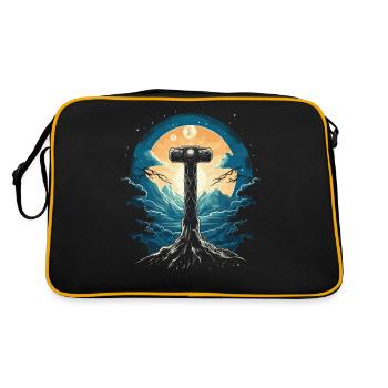 Mythos Hammer: Epic Nightscape - Mjölnir - Retro Bag - black/gold - Back