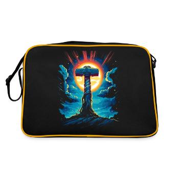 Mythological Hammer – Conquer the Legends - Retro Bag - black/gold - Back
