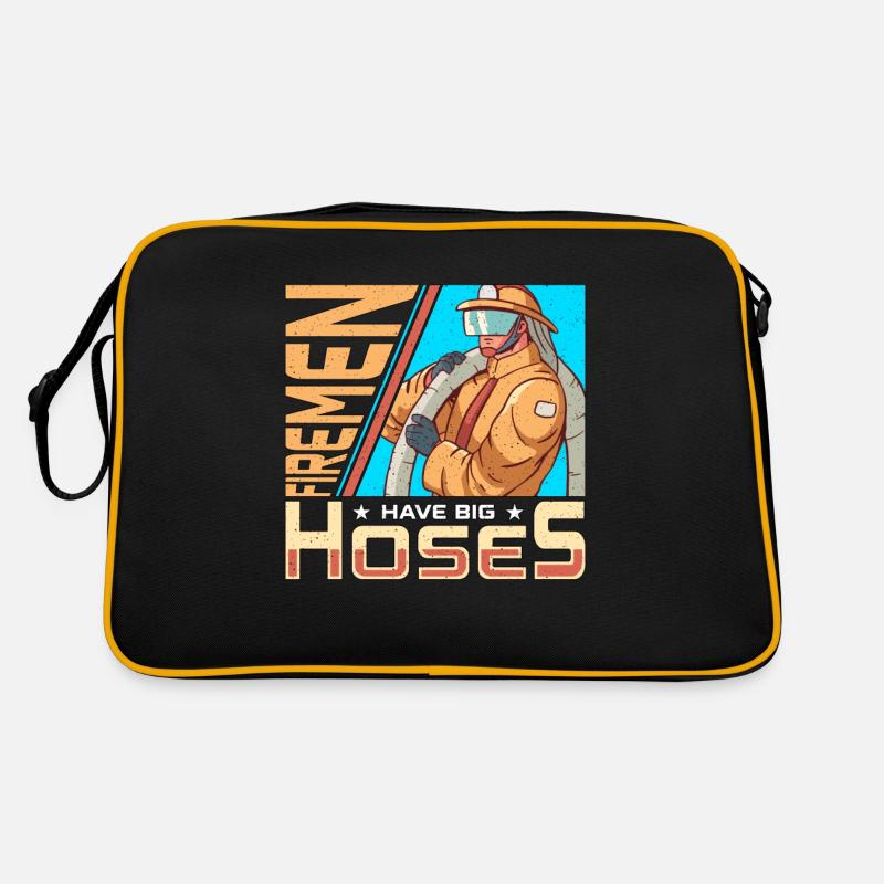 Chief Firefighter Firemen Have Big Hoses Fireman Retro Bag
