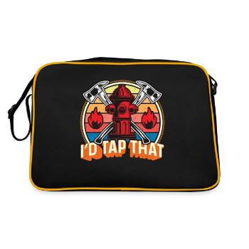 Chef pompier Je ferais appel à ce service d’incendie rétro - Sac Retro - noir/or - Dos