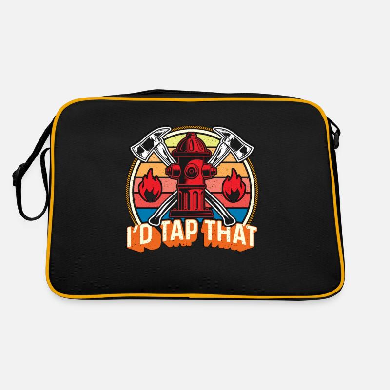 Chief Firefighter I'd Tap That Retro Fire Service Retro Bag