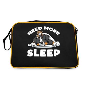 Bernese Mountain Dog Dog Bouvier Bernois Sleeping - Sac Retro - noir/or - Dos