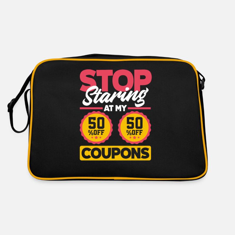 Lustiges Extrem Couponing Coupon Geschenk Retro Tasche