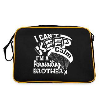 Parasailing I'm A Parasailing Brother - Retro Bag - black/gold - Back