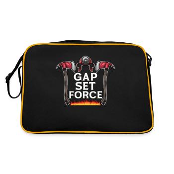 Chief Firefighter Gap Set Force Fire Department - Retro Bag - black/gold - Back