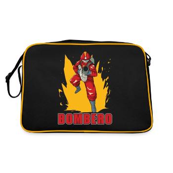 Pompier en chef Bombero Pompier de la caserne - Sac Retro - noir/or - Dos