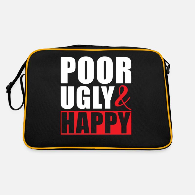 Pauvre moche et heureux Sac Retro