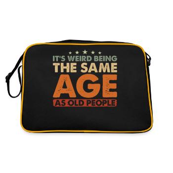 Birthday Alter It's Weird Being The Same Age - Retro Bag - black/gold - Back