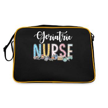 Gift idea for geriatric nurses - Retro Bag - black/gold - Back