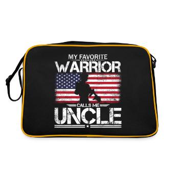 Proud American Uncle - Retro Bag - black/gold - Back