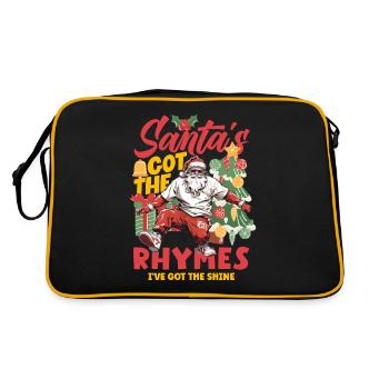 Le Père Noël a les rimes DJ Xmas Hip Hop Breakdance - Sac Retro - noir/or - Dos
