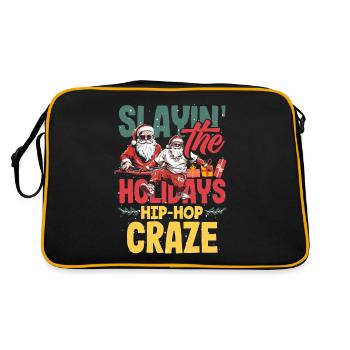 Slayin' the holidays, hip-hop craze DJ Xmas Hip - Retro Bag - black/gold - Back