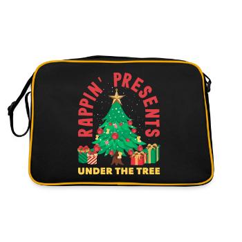 Rappin' presents under the tree DJ Xmas Hip Hop - Retro Bag - black/gold - Back
