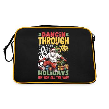 Dancin' through the holidays DJ Xmas Hip Hop - Retro Bag - black/gold - Back