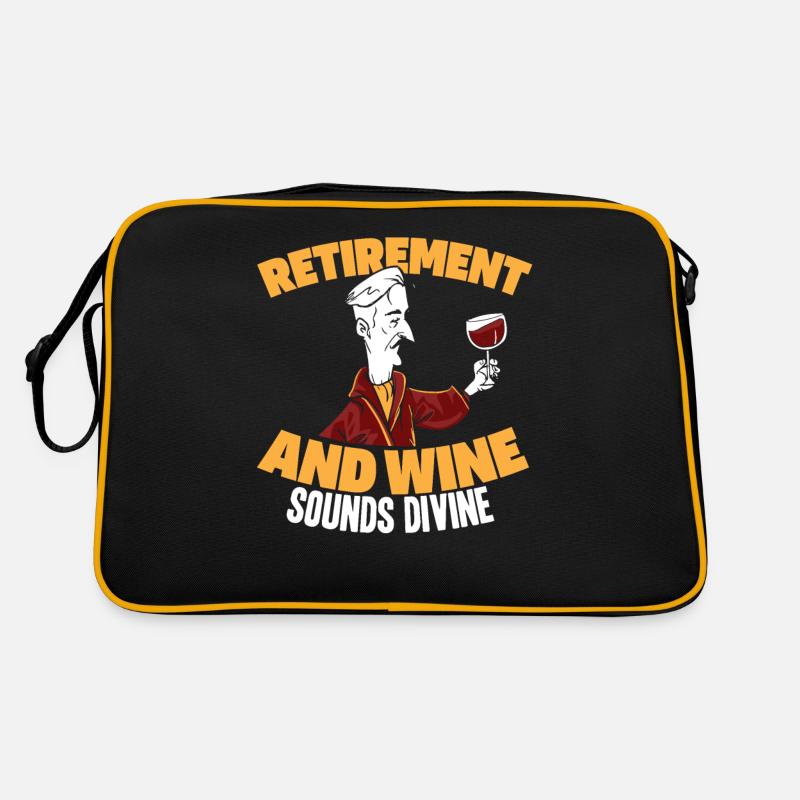 Rentner Rente Wein Retro Tasche