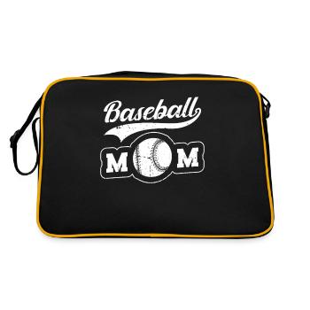 Maman baseball, maman baseball - Sac Retro - noir/or - Dos