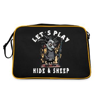Let's hide - Retro Bag - black/gold - Back
