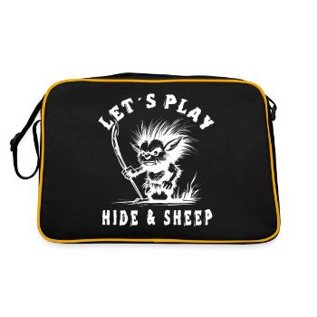 Let's hide - Retro Bag - black/gold - Back