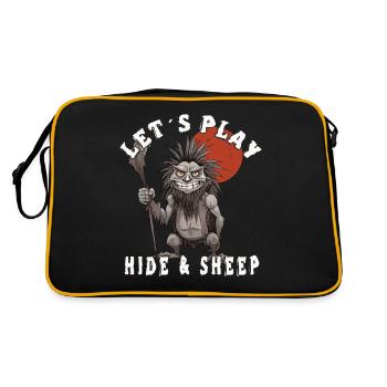 Let's hide - Retro Bag - black/gold - Back