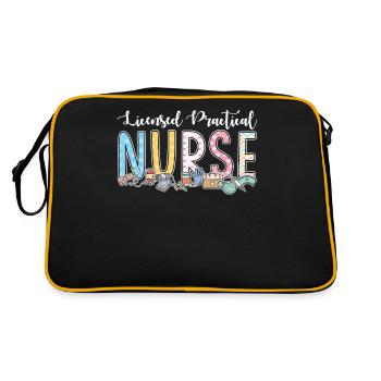 Licensed Practical Nurse - Retro Bag - black/gold - Back