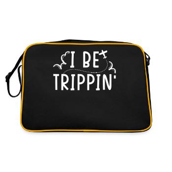 Voyage Voyage Je suis un trippin' - Sac Retro - noir/or - Dos