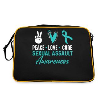 Mois de sensibilisation à Peace Love Cure pour - Sac Retro - noir/or - Dos