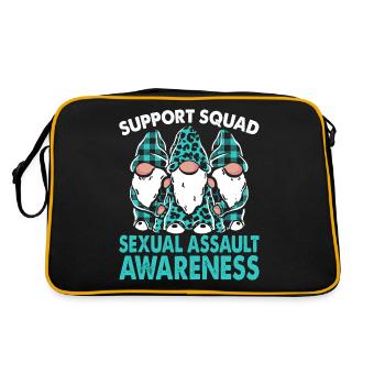 Support Squad Sexual Awareness Month - Retro Bag - black/gold - Back