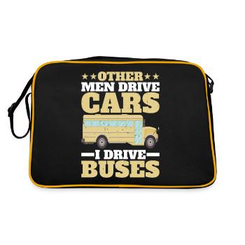 Other Men Drive Cars I Drive Buses 2 - Retro Bag - black/gold - Back