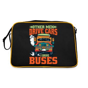 Other Men Drive Cars I Drive Buses - Retro Bag - black/gold - Back