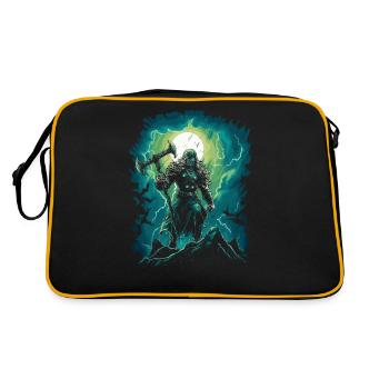 Der Gott des Donners auf deinem Halloween Thor - Retro Tasche - Schwarz/Gold - Hinten