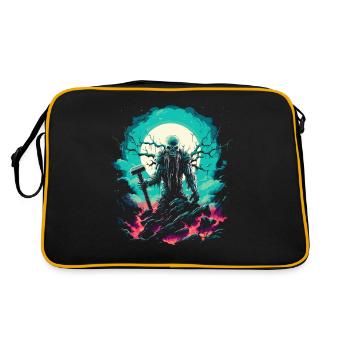 Der Gott des Donners auf deinem Halloween Thor - Retro Tasche - Schwarz/Gold - Hinten