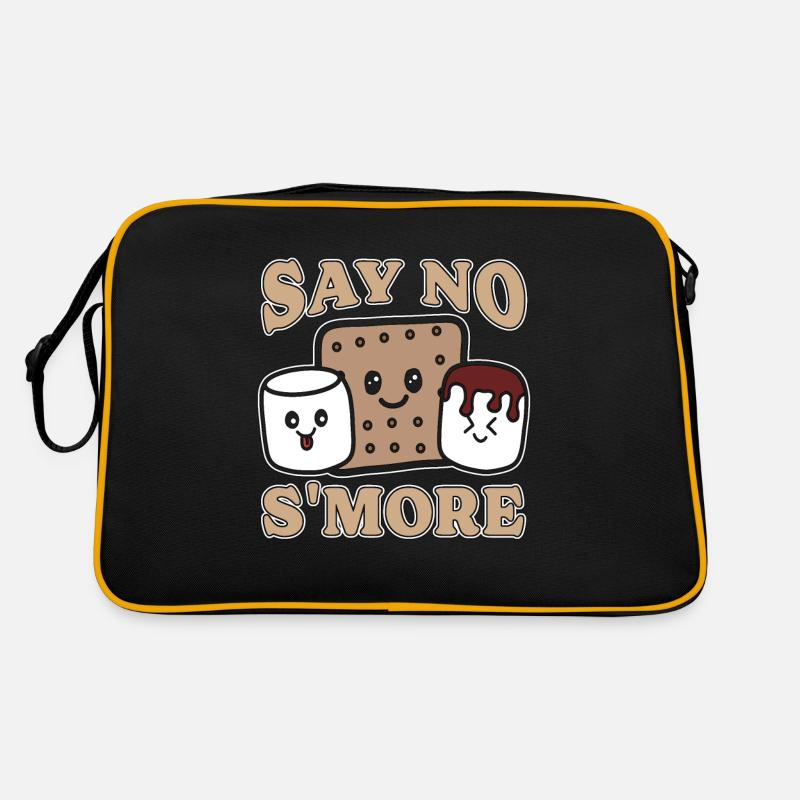 S'mores Say No S'more Loves Roasting Marshmallows Retro Tasche