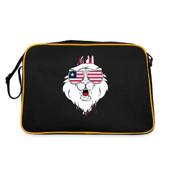 Libye - Sac Retro - noir/or - Dos