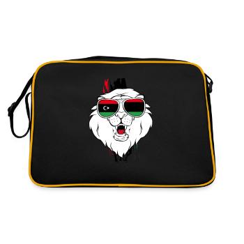 Libye - Sac Retro - noir/or - Dos