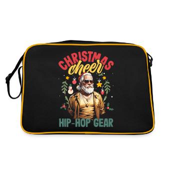 Christmas cheer, hip-hop gear DJ Xmas Hip Hop - Retro Bag - black/gold - Back