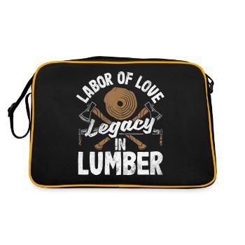 Labor Of Love Legacy In Lumber Woodworking - Retro Bag - black/gold - Back