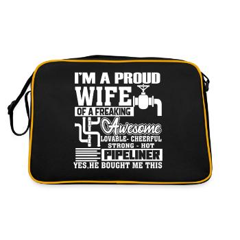 Pipeliner Proud Wife Of Pipeliner - Retro Bag - black/gold - Back