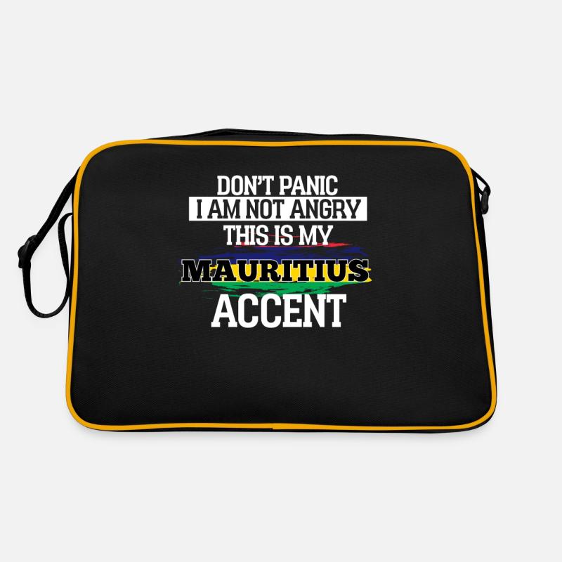 Mauritius - Retro Tasche - Schwarz/Gold