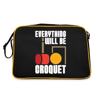 Croquet tout sera Croquet Outdoor Game - Sac Retro - noir/or - Dos
