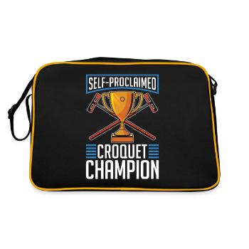 Croquet Autoproclamé Croquet Champion de Croquet Mallet - Sac Retro - noir/or - Dos