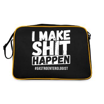 Je fais de la merde #Gastroenterologe - Sac Retro - noir/or - Dos