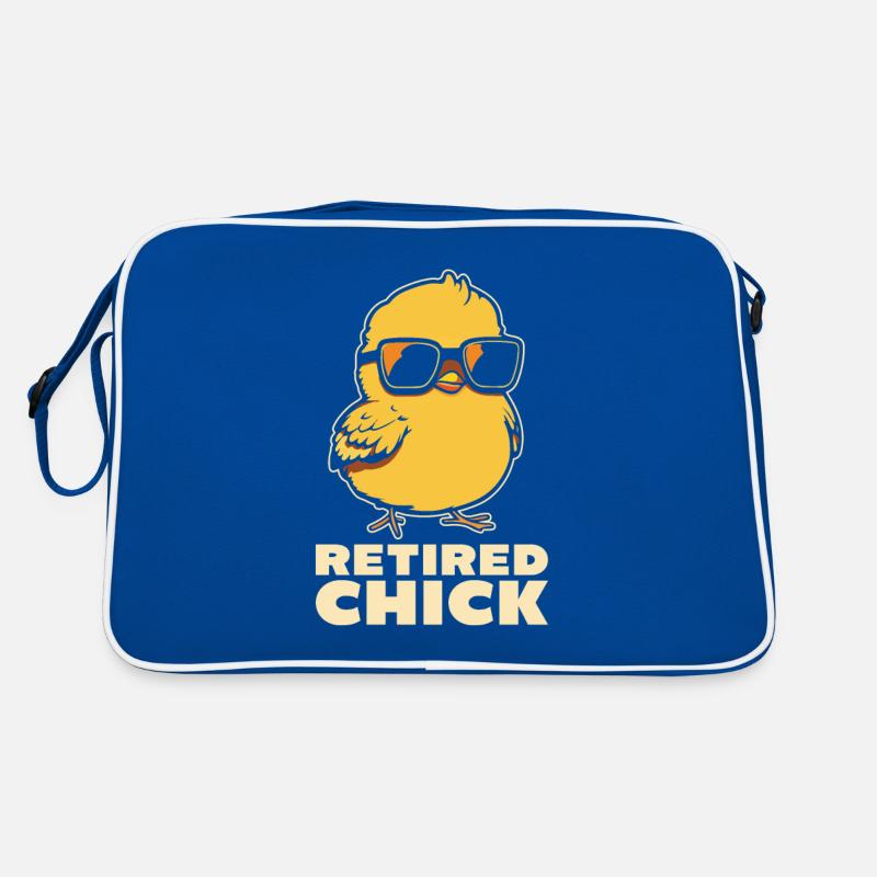 Pension de retraité Cool Poussin retraité Sac Retro