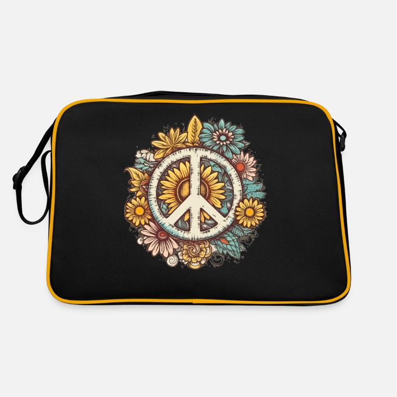 Costume Hippie Peace Sign Retro Bag
