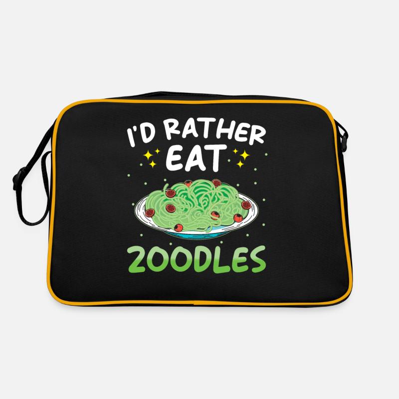 Zoodles Zucchini Pasta Spruch Retro Tasche