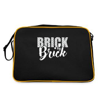 Brick by Brick Mason Craftsman Profession - Retro Bag - black/gold - Back