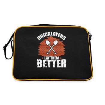 Les maçons les posent de meilleurs métiers - Sac Retro - noir/or - Dos