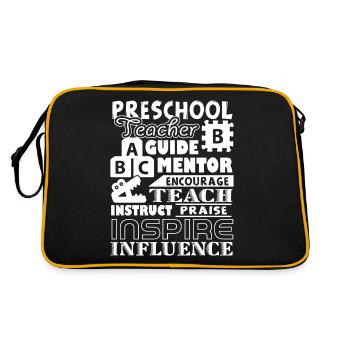 Preschool Teacher Preschool Teacher Mentor - Retro Bag - black/gold - Back