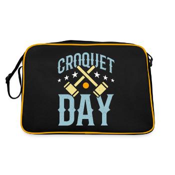 Croquet Day Jeu en plein air Mallet Croquet Master - Sac Retro - noir/or - Dos